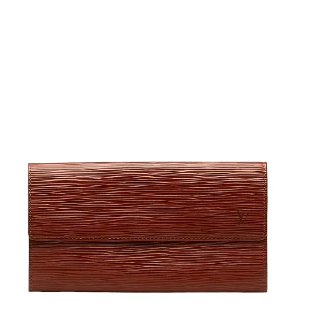 Louis Vuitton Vintage Pre-owned Leather wallets Brown Dames