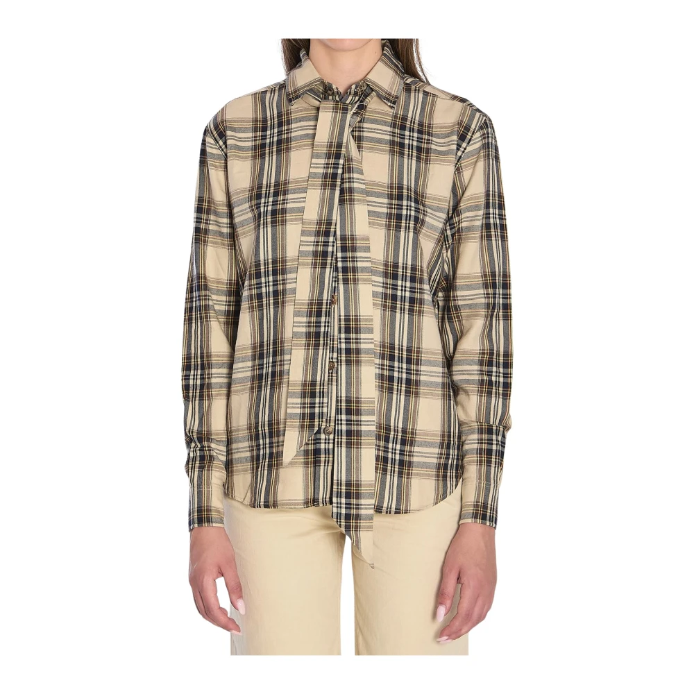 Saint Laurent Multicolor Shirts, Female, L, Cassandre Lavallière Shirt