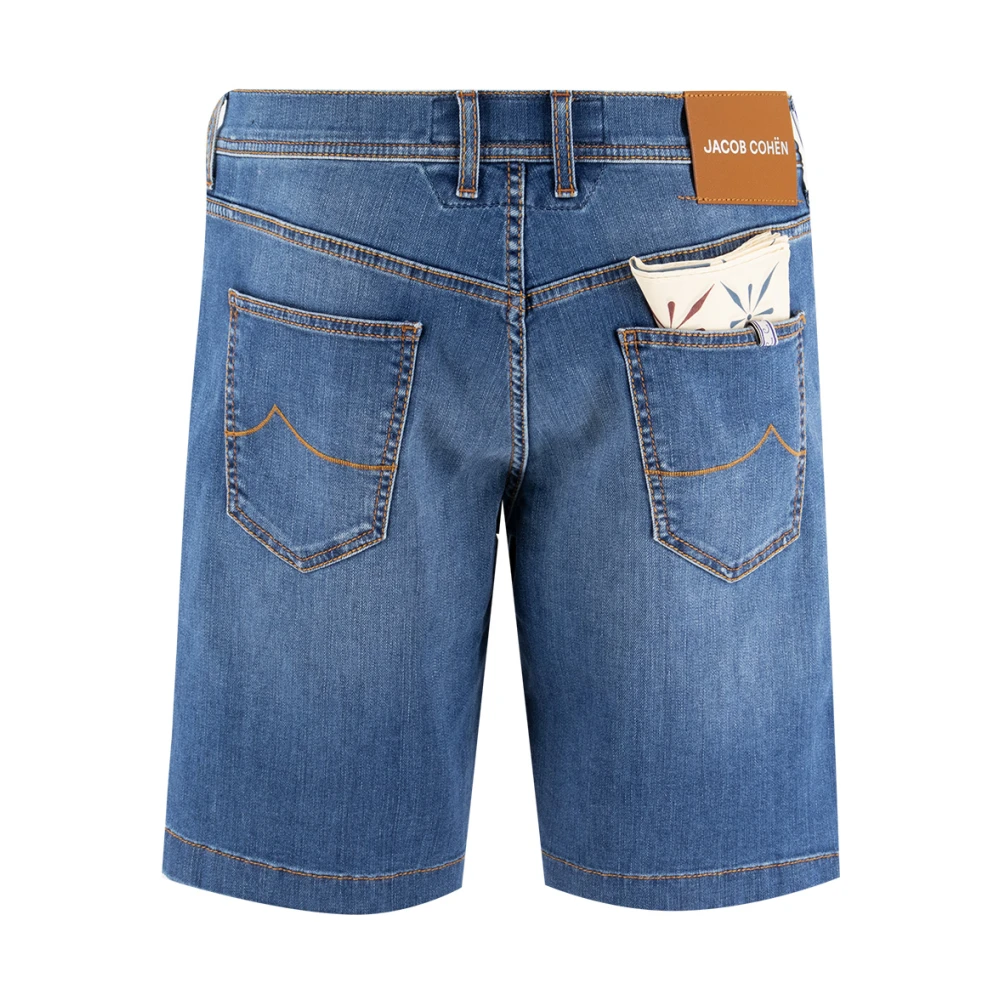 Jacob Cohën Bermuda Shorts met iconisch logo Blue Heren