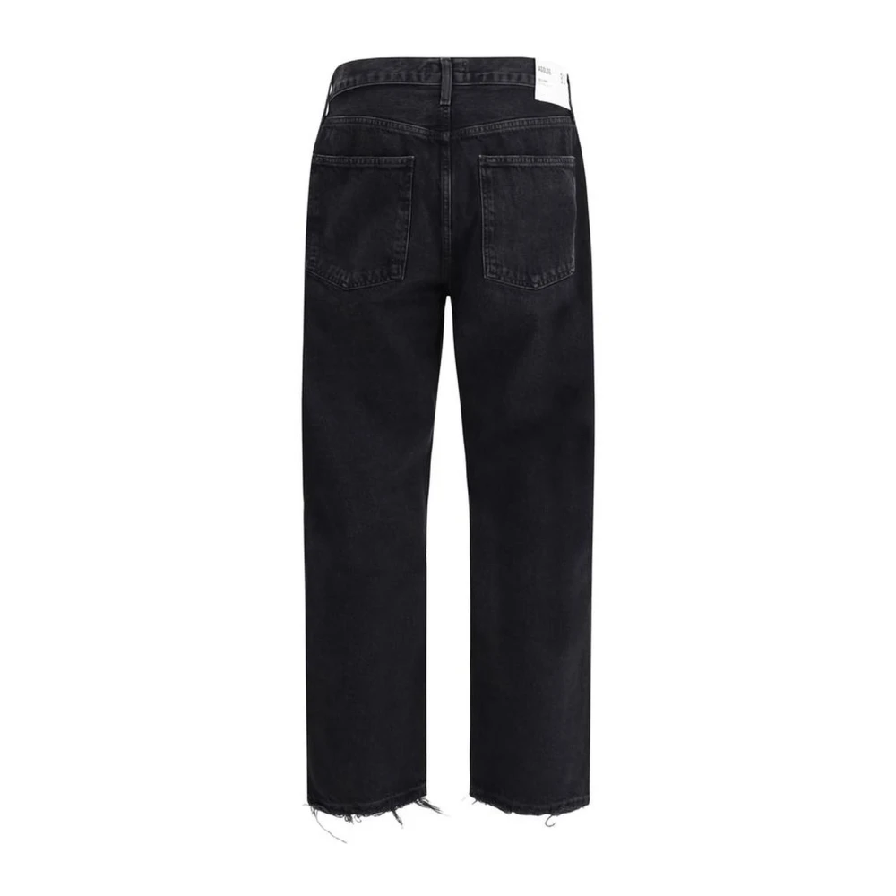 Agolde Loose Fit Katoenen Jeans Black Heren