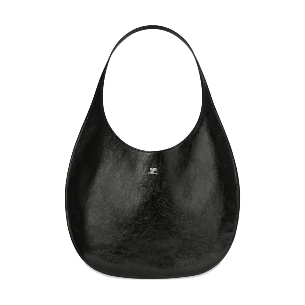 Courrèges Women's Black Shoulder Bags, One Size, Naplack Tote Bag