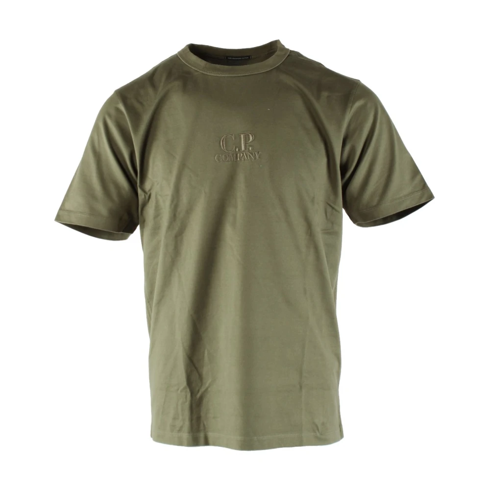 Grønn Mercerisert Jersey T-skjorte for Menn