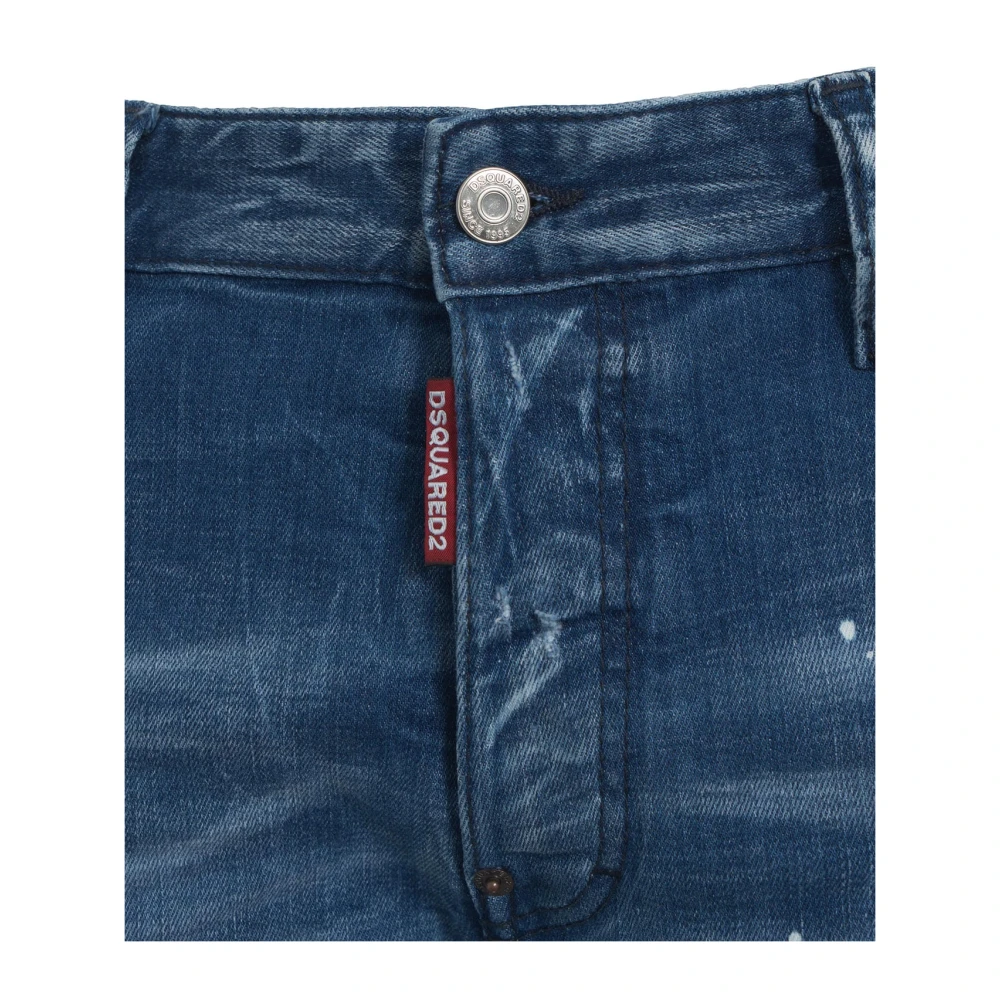 Dsquared2 Slim Fit Skater Jeans Blauw Blue Heren