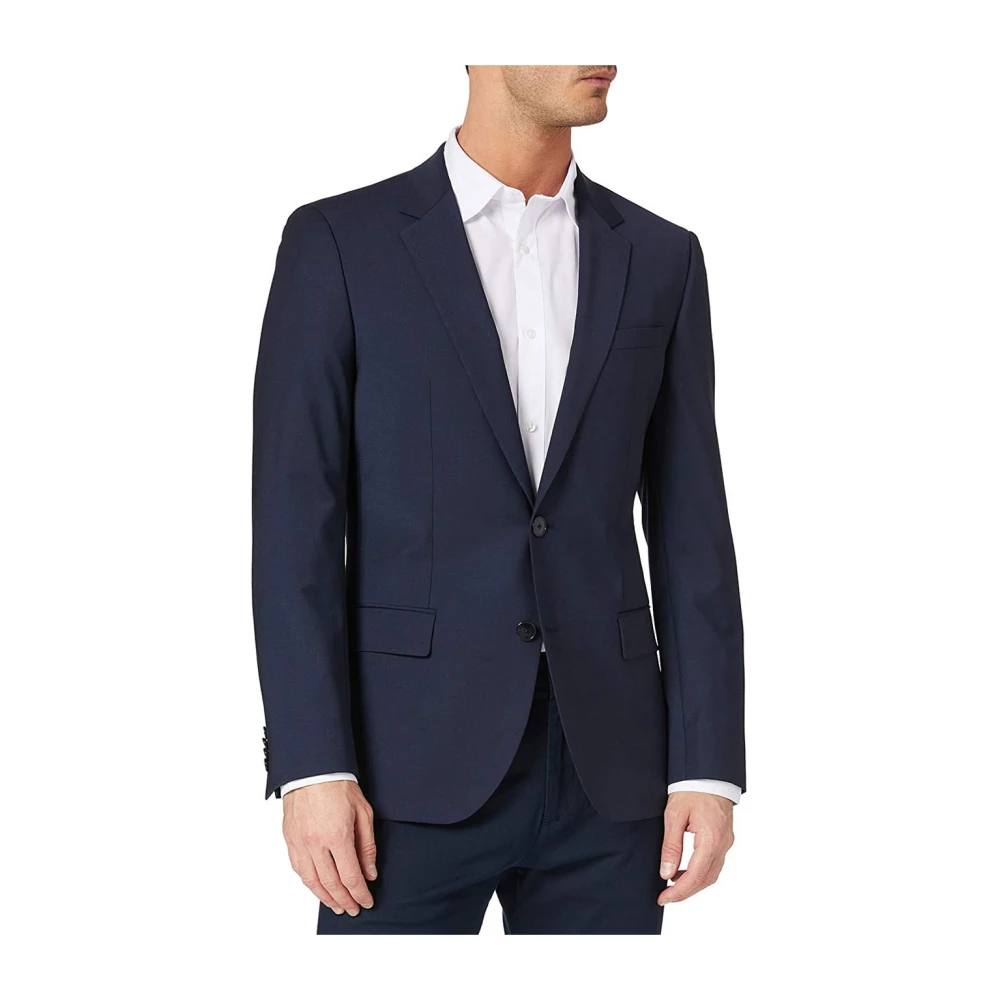 Hugo Men's Blue Classic Button Jacket - Blazers - S - Jackets