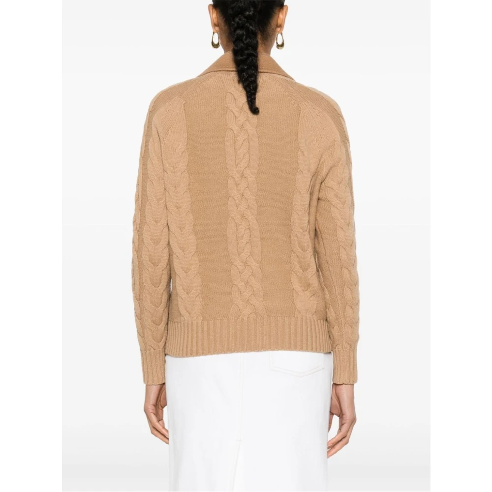 Max Mara Elegante Micio Jas voor Vrouwen Brown Dames