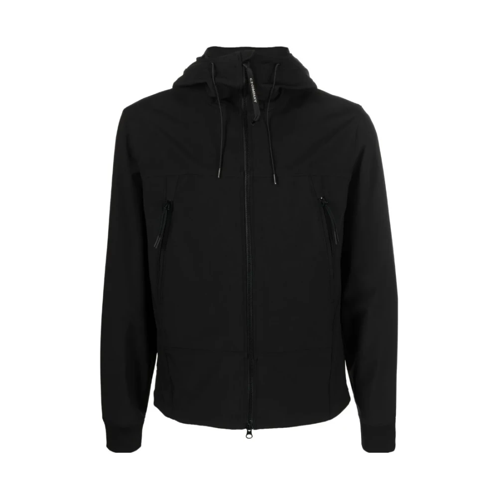 C.P. Company Zwarte Hoodie Jas Black Heren