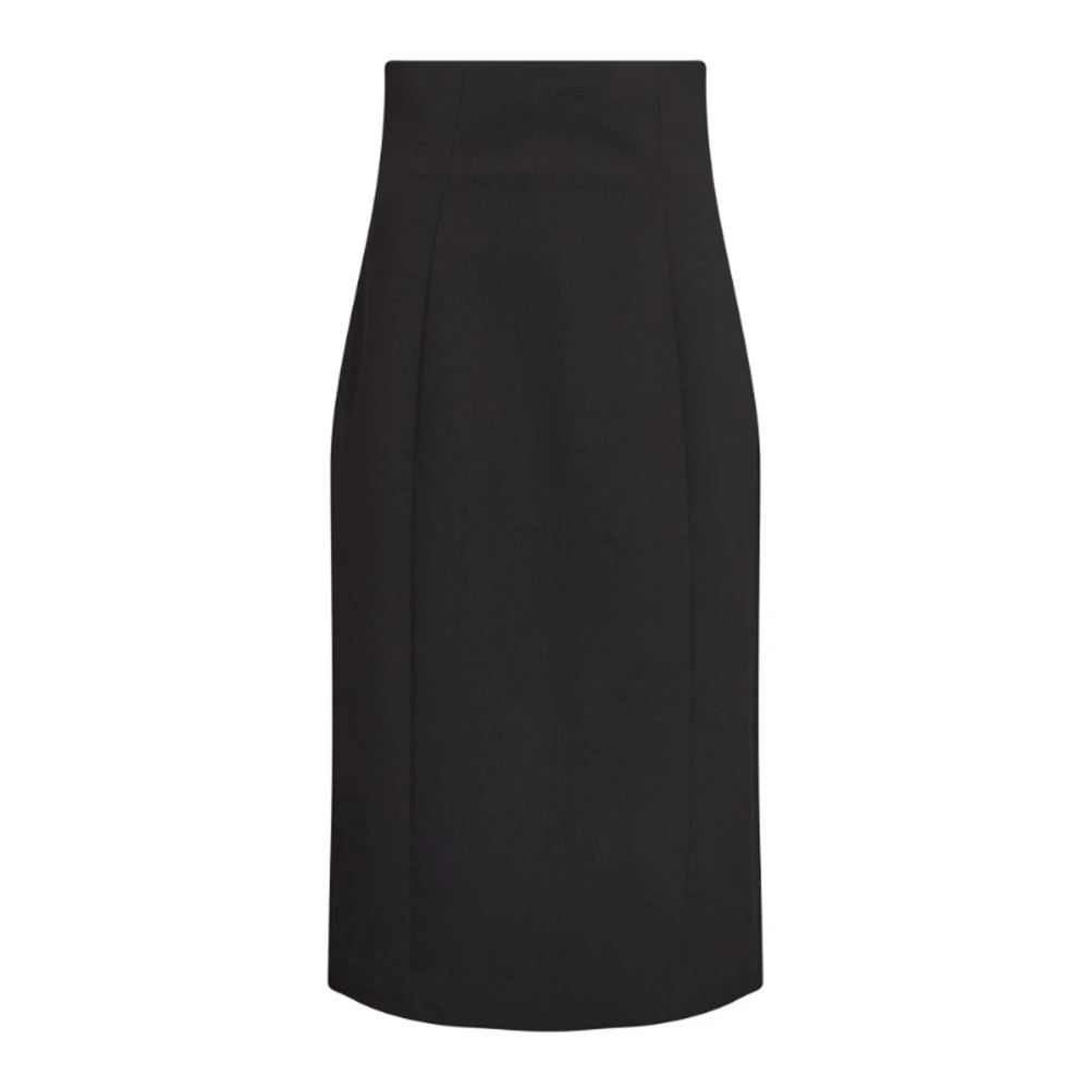 Co'Couture Elegant Pencil Skirt met hoge taille Black Dames