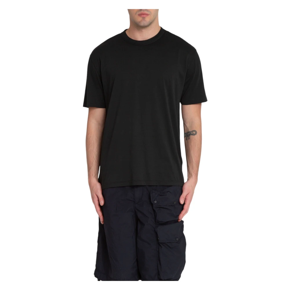 Ten C Geverfd Jersey Tee in 999 Black Heren
