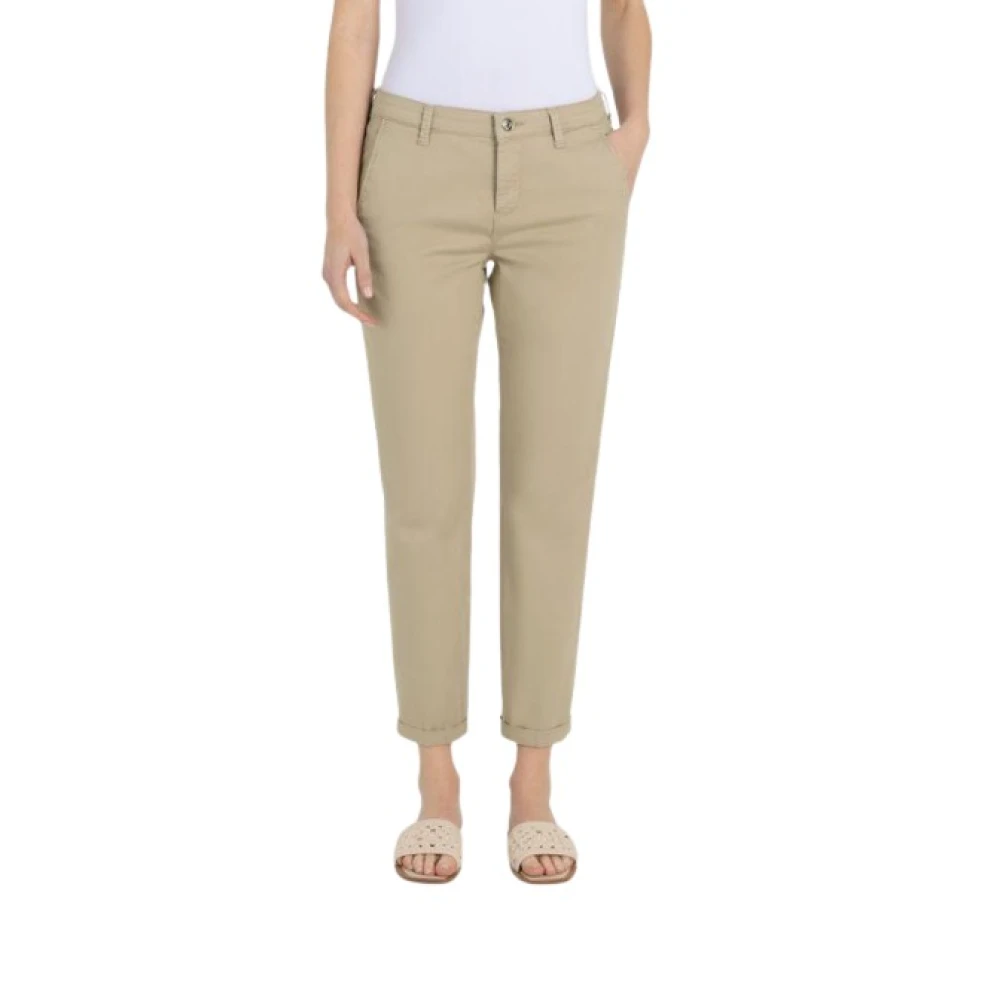 Mac Donna Beige Pantaloni, Xl, New,
