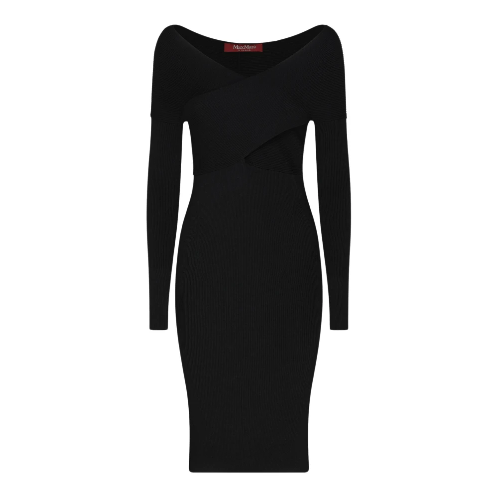 Max Mara Studio Zwarte Jurk Black Dames