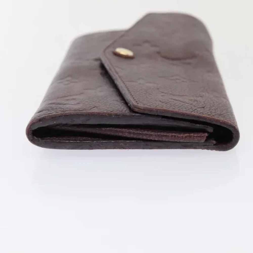 Louis Vuitton Vintage Pre-owned Leather wallets Purple Dames