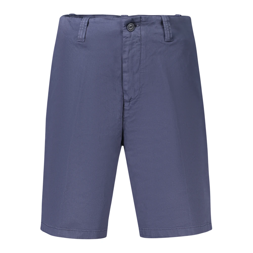 North Sails , Casual Shorts, Female, Blue, M, Slim Fit Chino Short