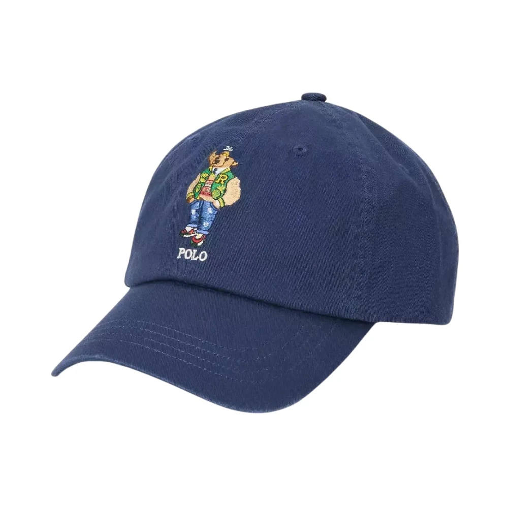 Ralph Lauren Navy pet met klep Polo Bear Twill Blue Heren