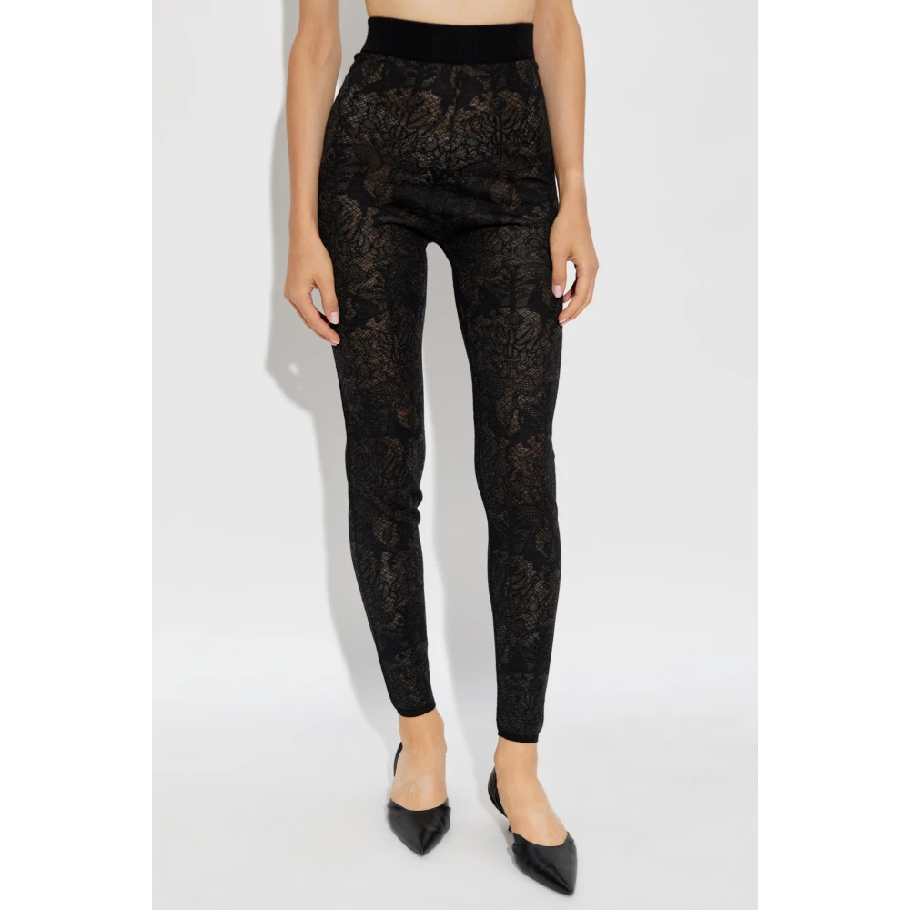 Fabiana Filippi Wollen broek Black Dames