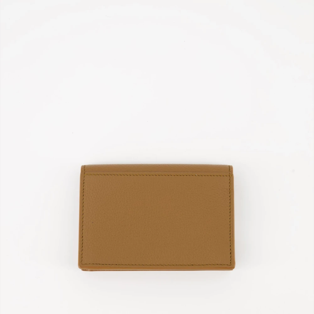 Saint Laurent Shadow Cassandre Portemonnee Brown Heren
