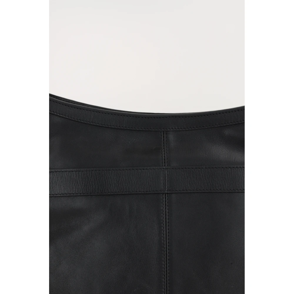 Isabel marant Zwarte leren hobo schoudertas Black Dames