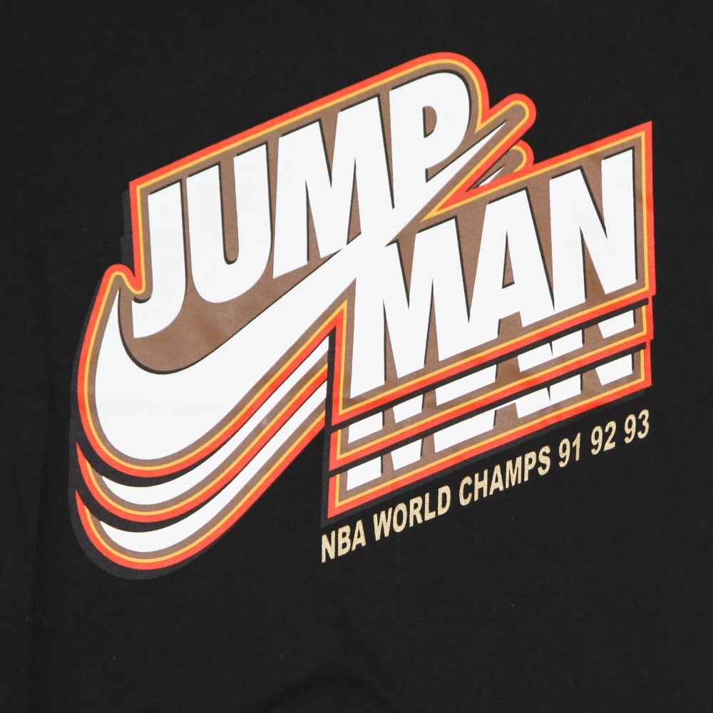 Jordan Jumpman Gfx Tee Zwart Goud Heren T-shirt Black Heren