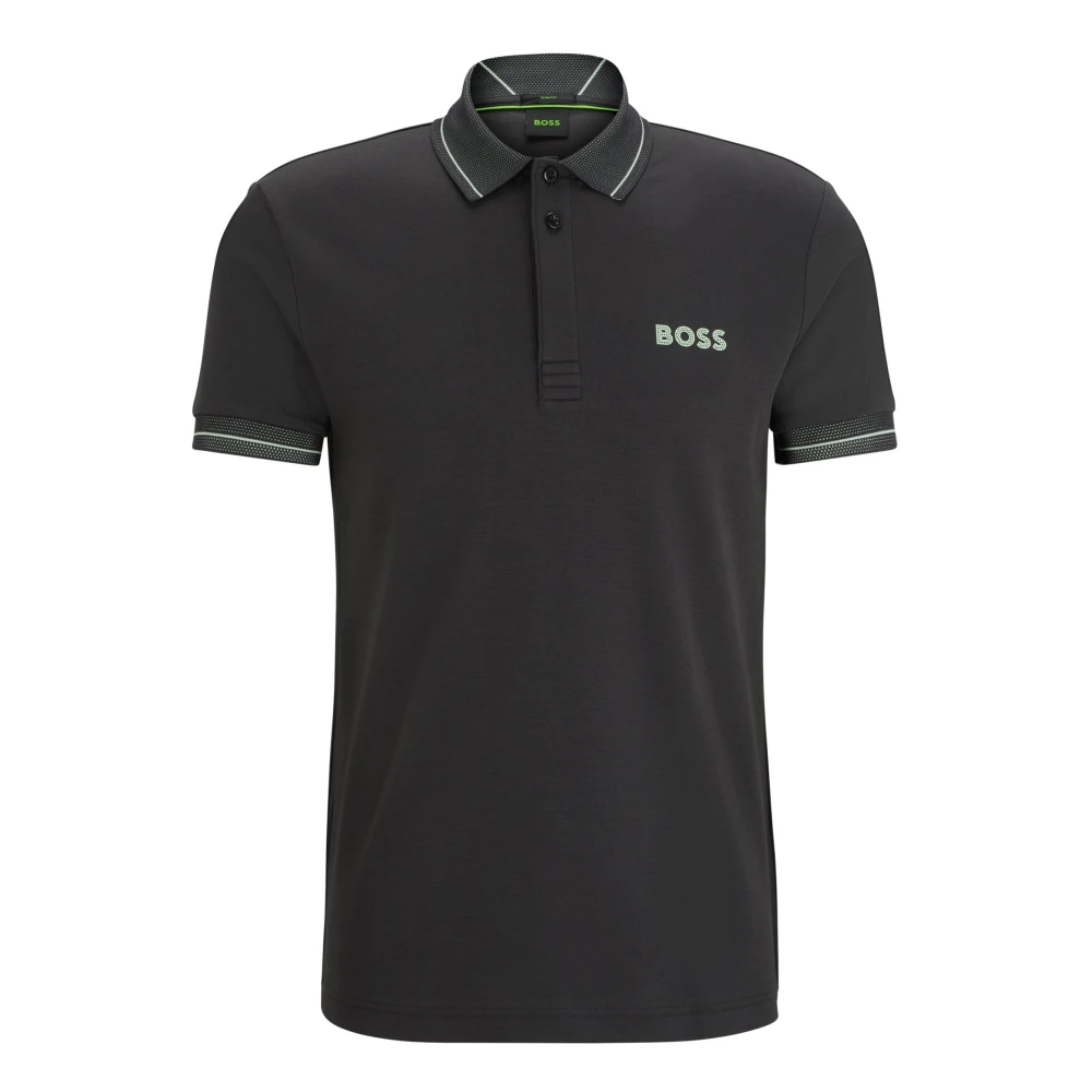 Boss Slim Fit Polo Shirt Gray Heren