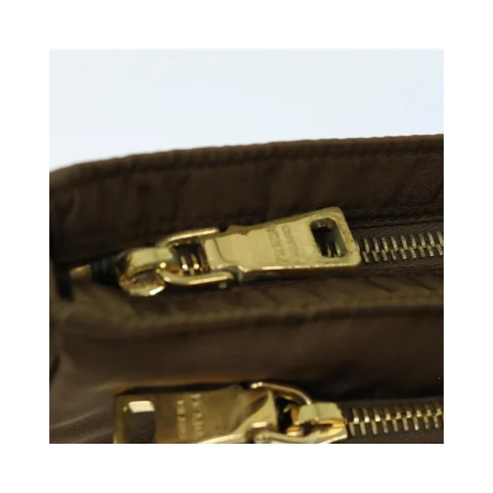 Prada Vintage Pre-owned Nylon prada-bags Brown Dames