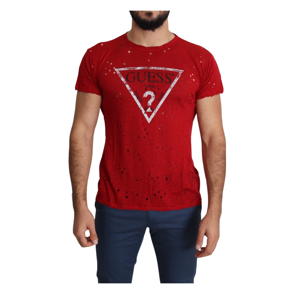 Guess - Tops > T-Shirts - Red - Guess - Modalova