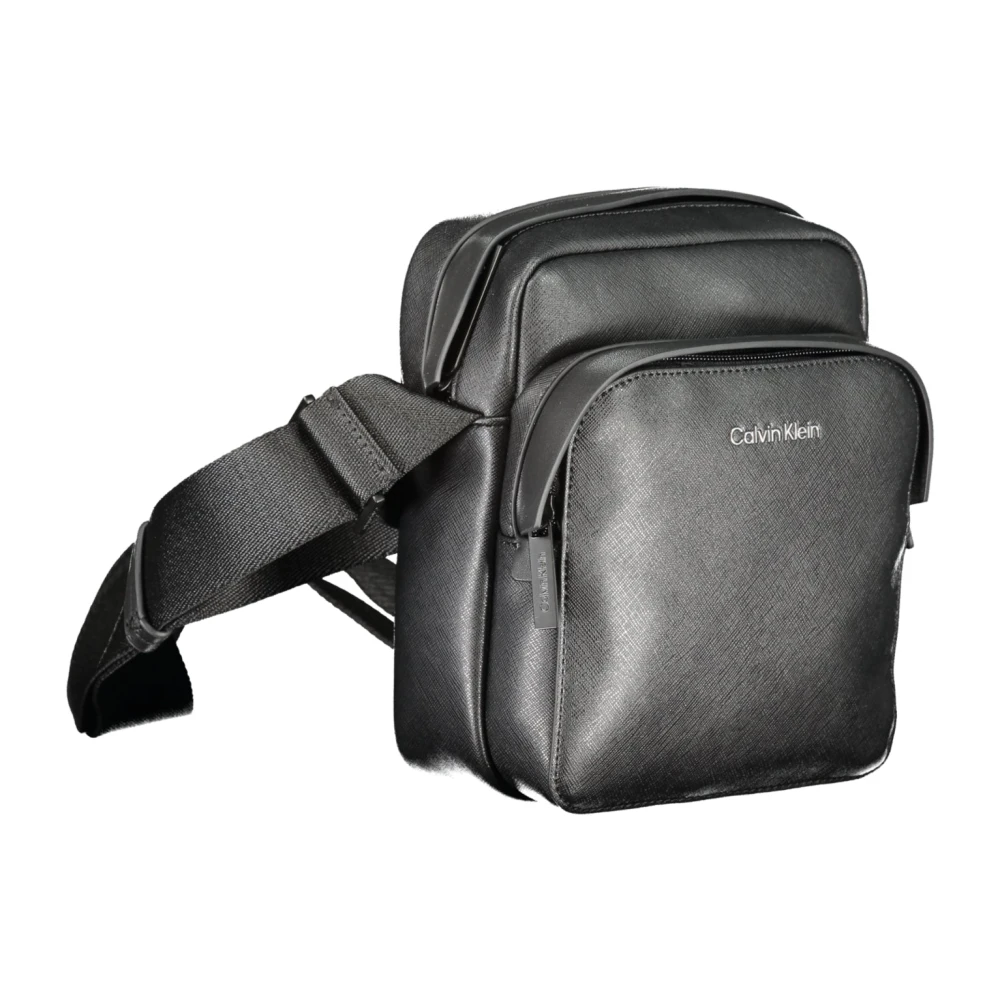Calvin Klein Zwarte Heren Schoudertas Verstelbare Band Black Dames