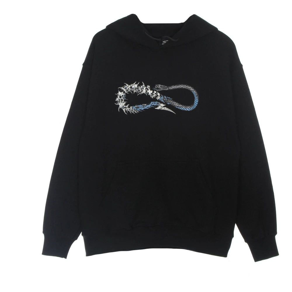 Propaganda Skullsnake Hoodie Lichtgewicht Lange Mouw Black Heren