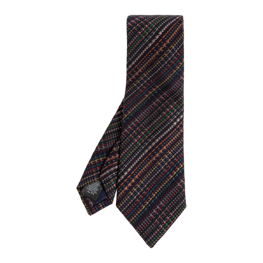 Paul Smith , Ties, Male, Multicolor, One Size, Striped Pattern Tie
