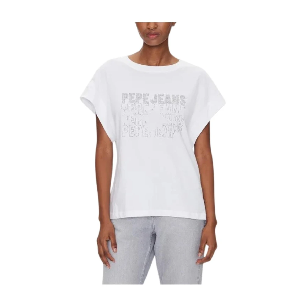 Pepe Jeans Women's White T-Shirts - T-Shirts - S - Tops