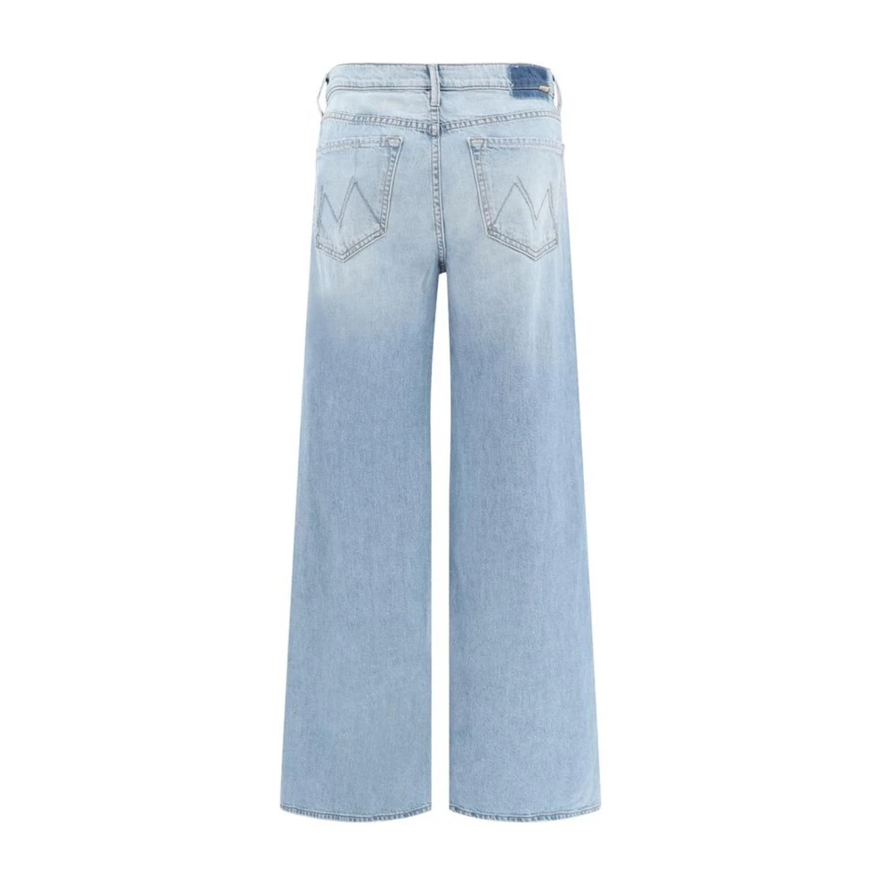 Mother High-Waist Wide-Leg Jeans met Riemlussen Blue Dames