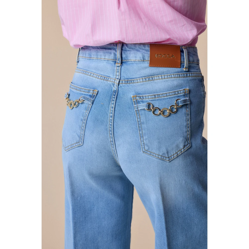Kocca Stijlvolle Wide Jeans voor Vrouwen Blue Dames