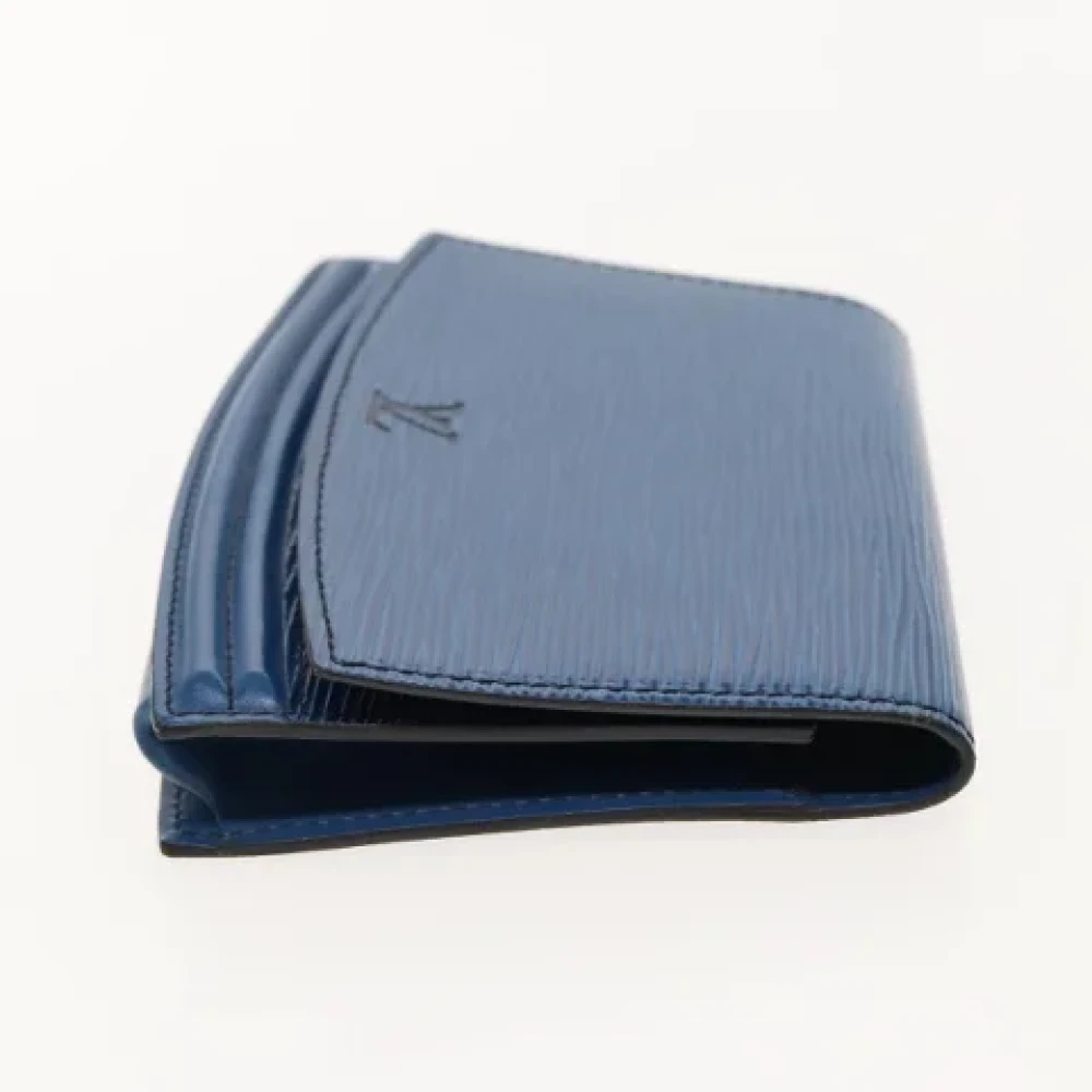 Louis Vuitton Vintage Pre-owned Leather pouches Blue Dames