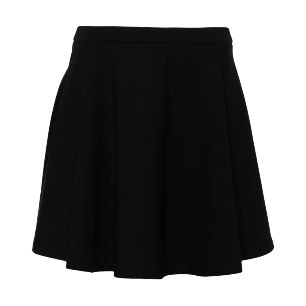 Staud Zwarte Gerende Jersey Rok Black Dames