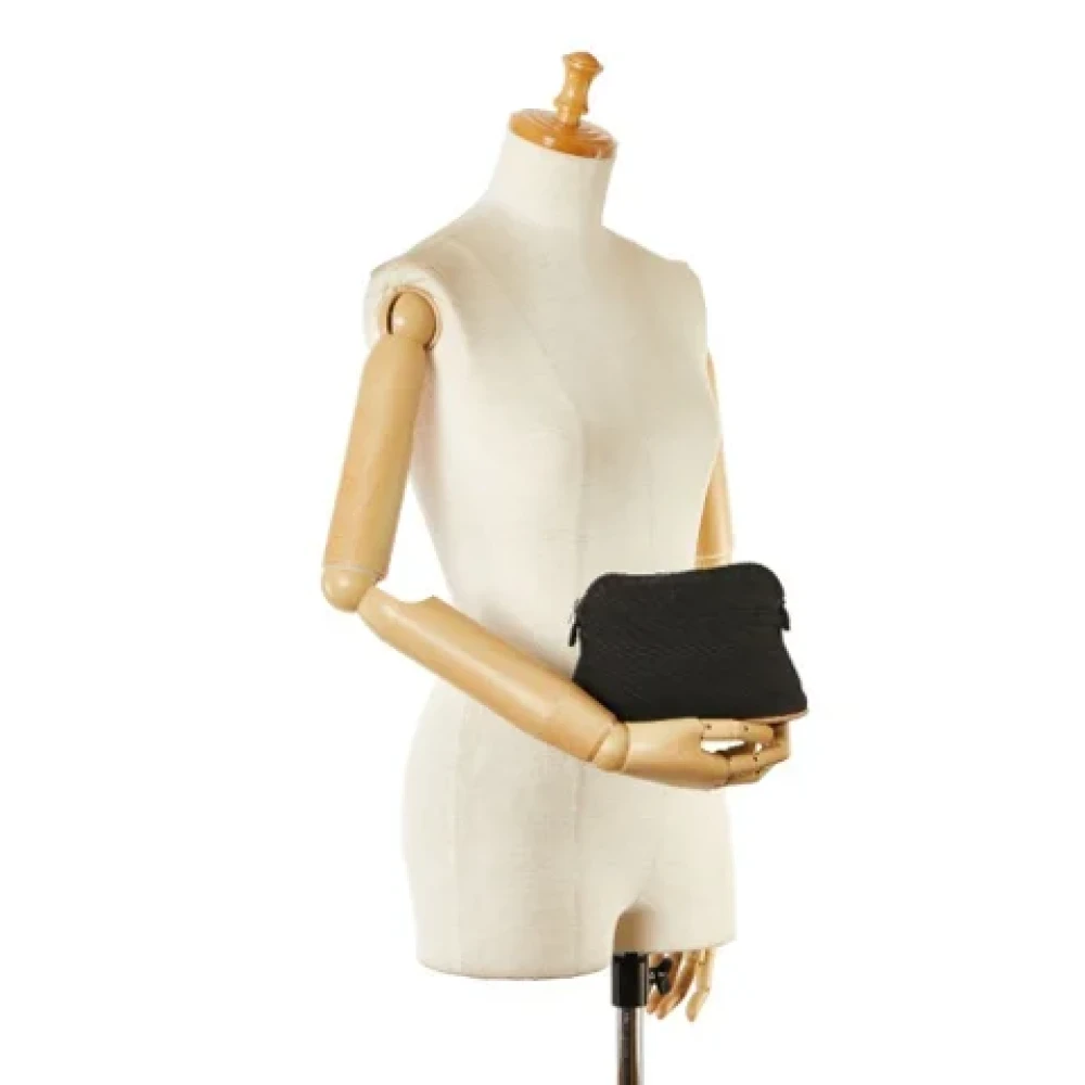 Hermès Vintage Pre-owned Canvas pouches Black Dames