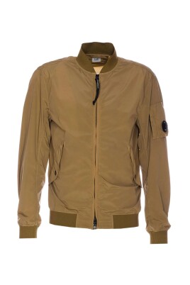 stilfuld-khaki-nylon-bomberjakke