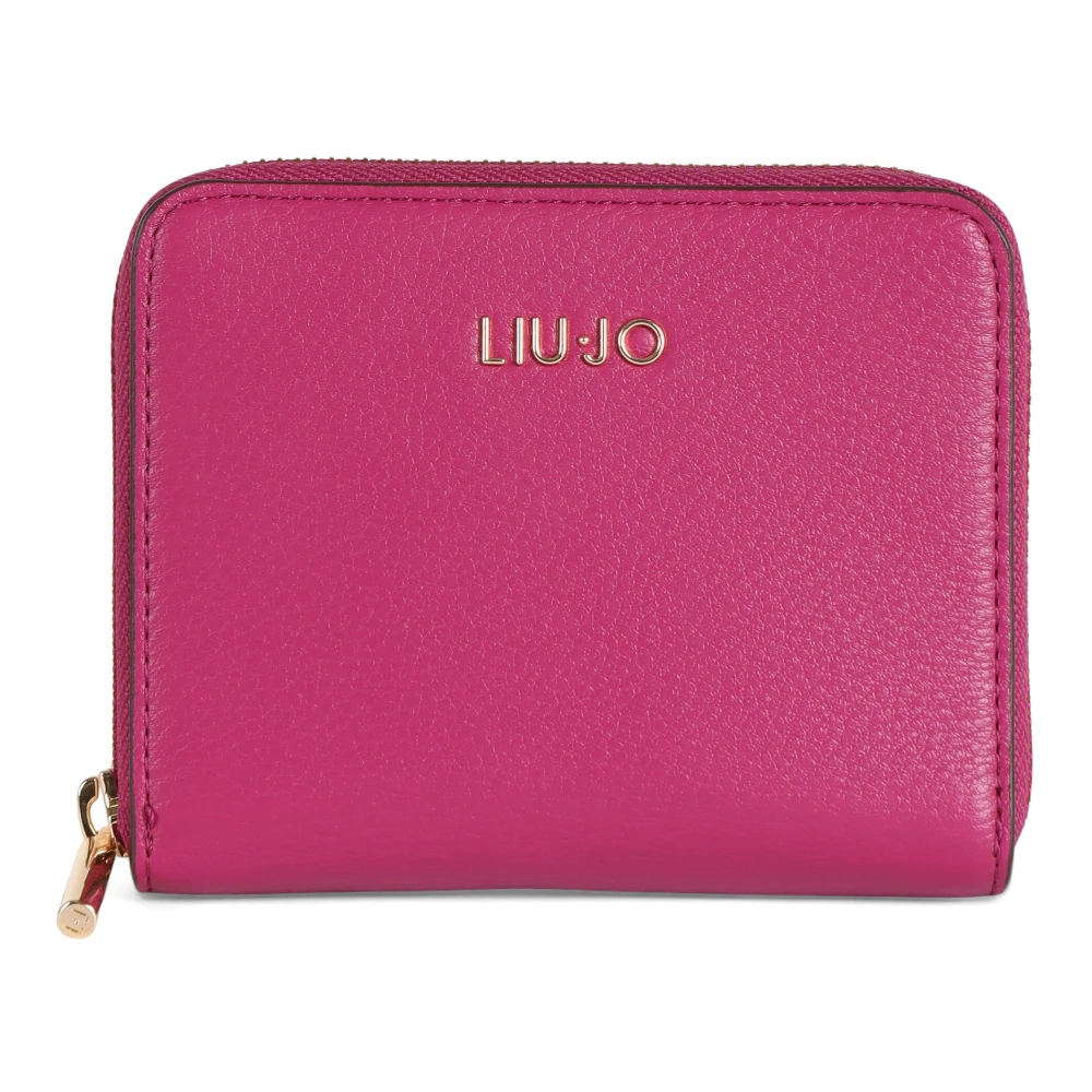 Liu Jo Eco-leren ritsportemonnee Pink Dames