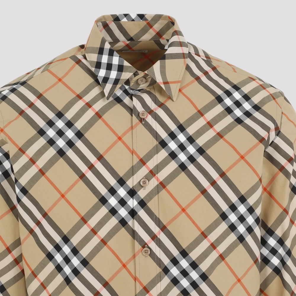 Burberry Moderne Shirt Nude Neutrals Beige Heren