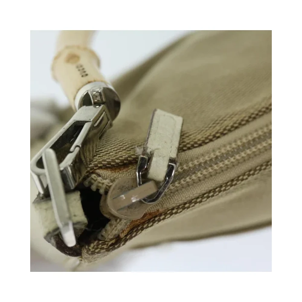 Gucci Vintage Pre-owned Canvas handbags Beige Dames