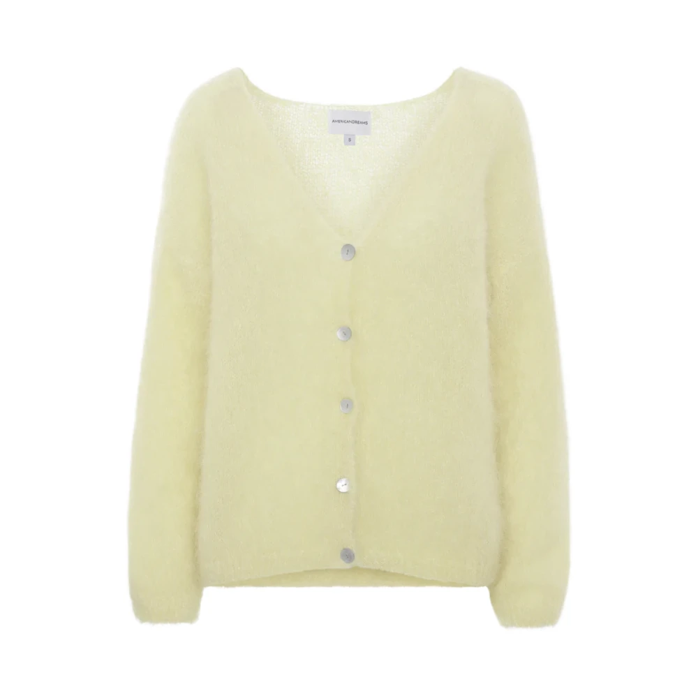 American Dreams Batik-geïnspireerde Cornelia Cardigan in Lichtgeel Yellow Dames