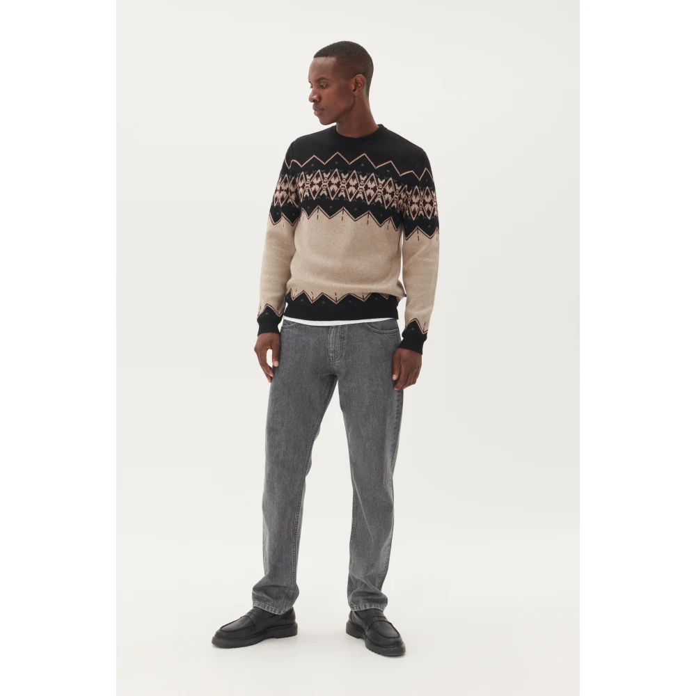 Matinique Stijlvolle Pullover Sweater Beige Heren