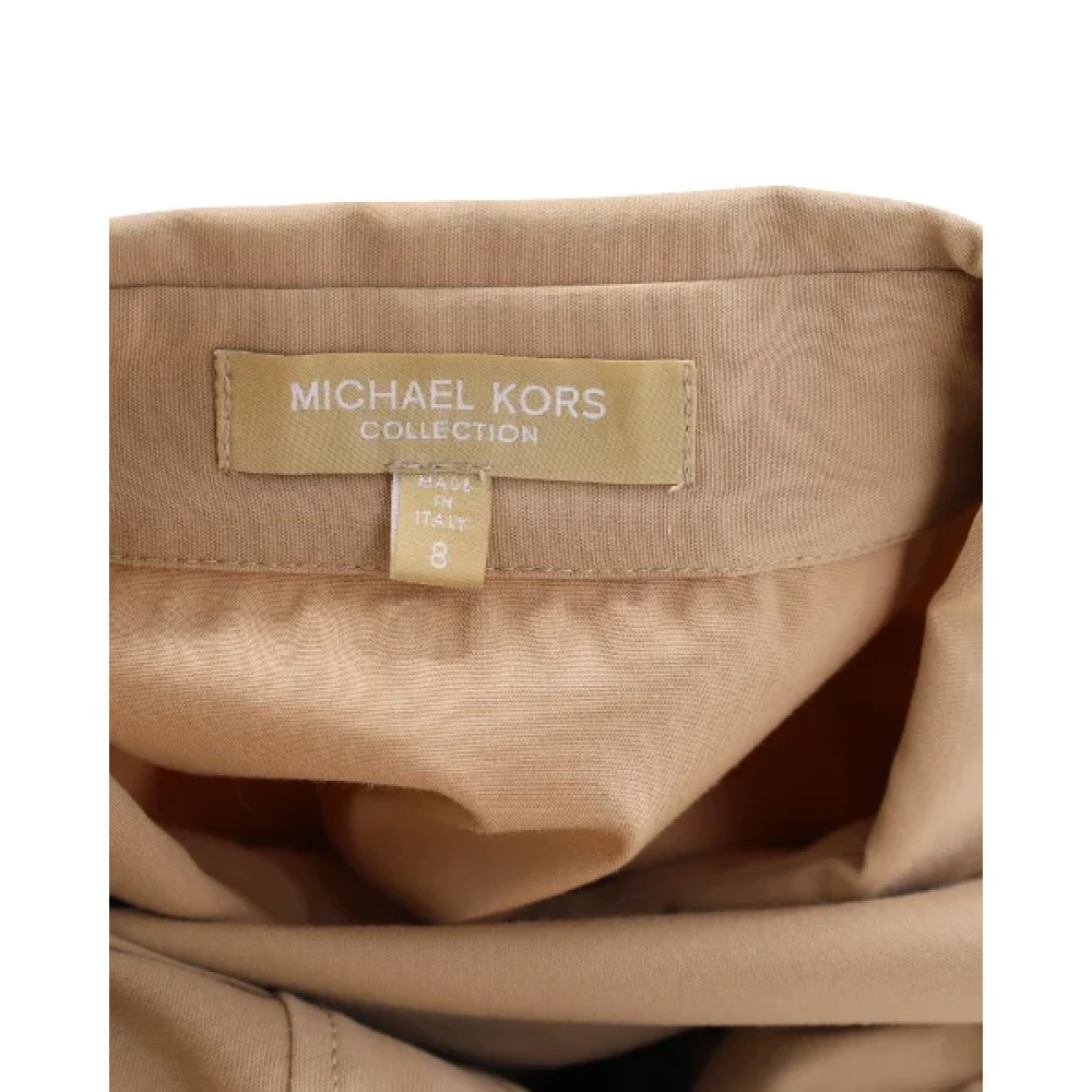 Michael Kors Pre-owned Cotton dresses Beige Dames
