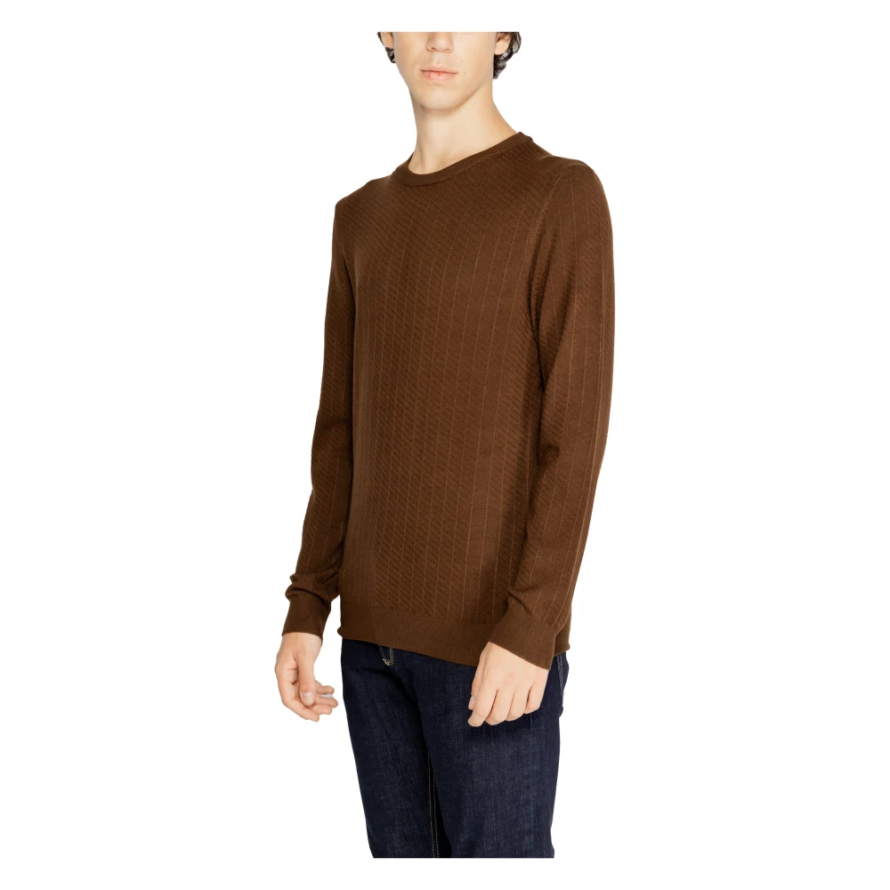 Antony Morato 3D Viscose Blend Herentrui Brown Heren