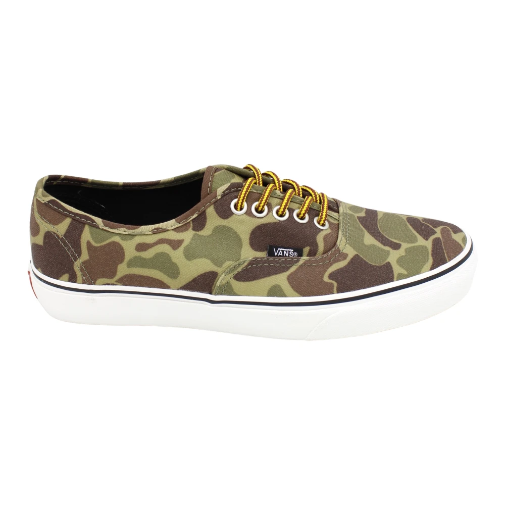 Vans Gewaxt Canvas Sneakers Rubber Zool Heren Schoenen Groen