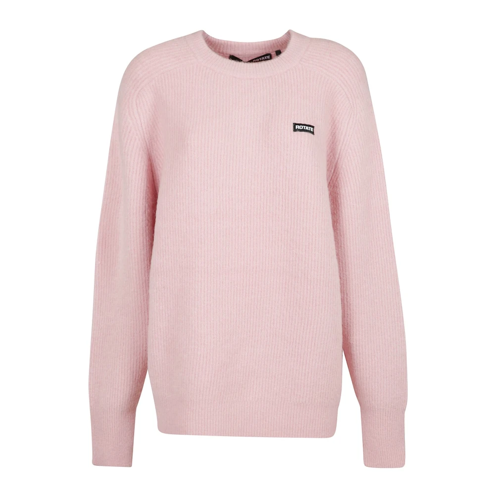Rotate Birger Christensen Cozy Knit Sweater Pink Dames