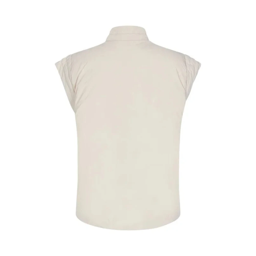MbyM Stijlvolle Puffer Vest voor herfstoutfits Beige Dames
