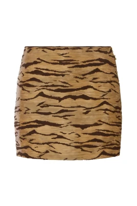 Raffia-Effect Mini Skirt