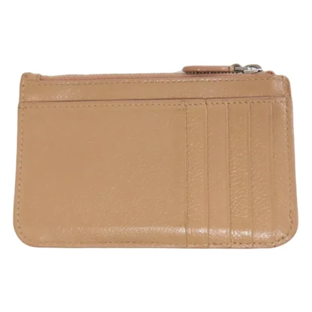 Balenciaga Vintage Pre-owned Leather home-office Beige Dames