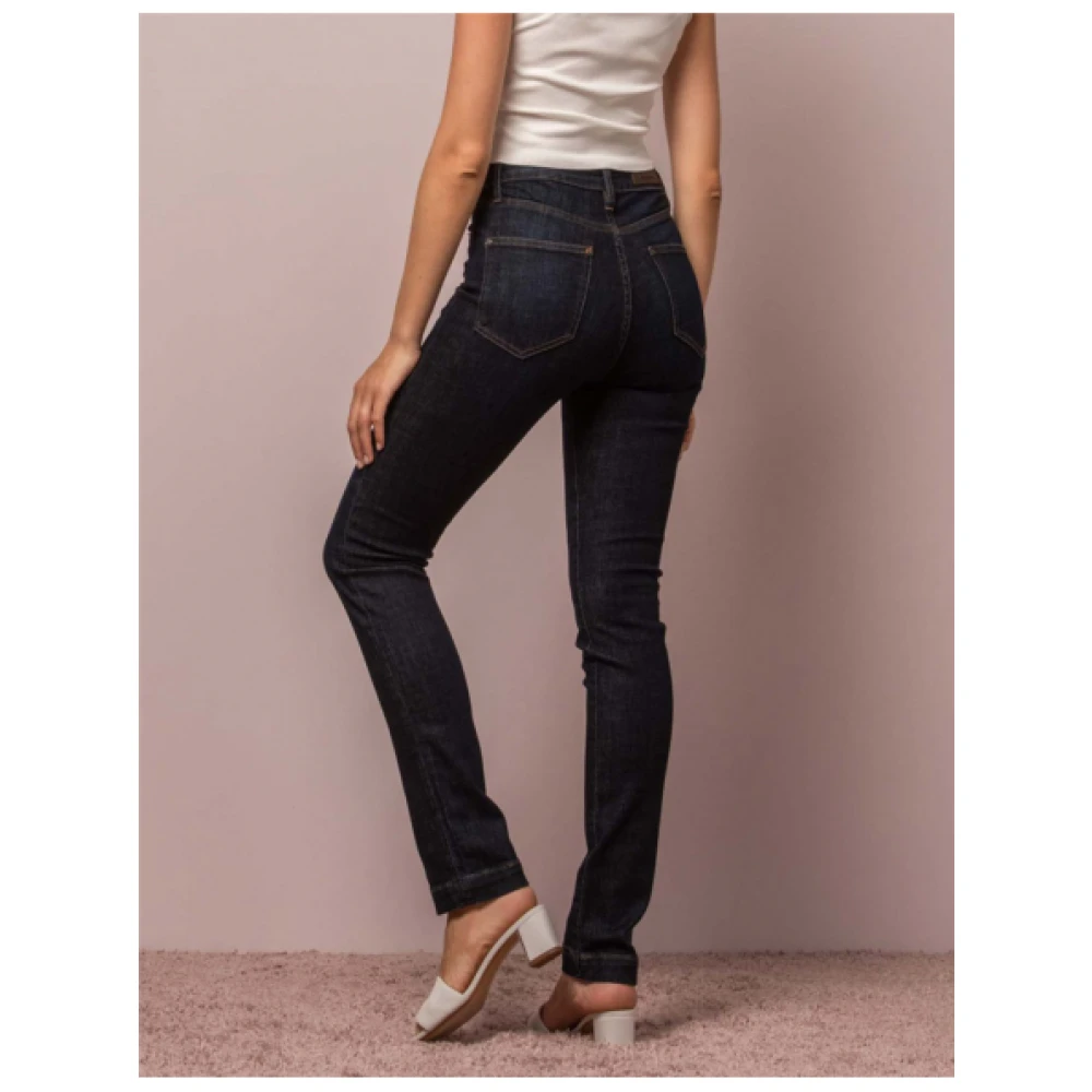 Denim Studio Chantal Straight Leg Jeans Black Dames