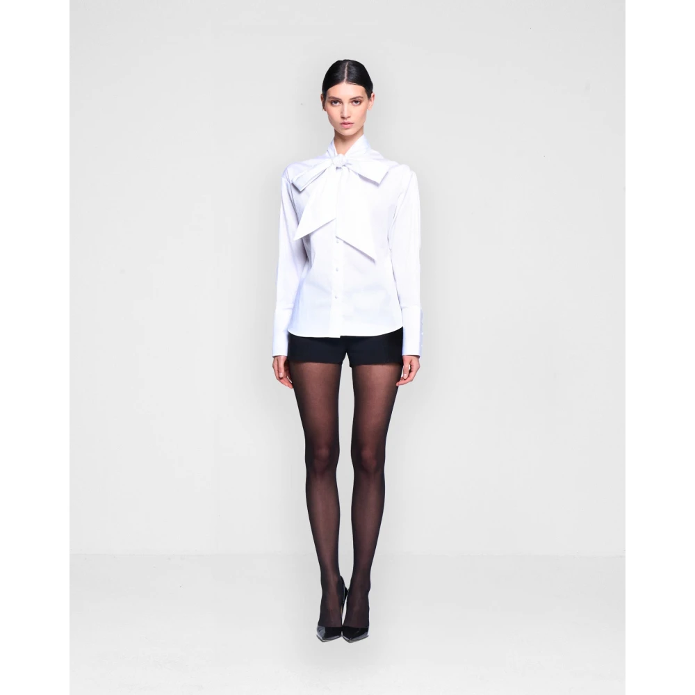 Silvian Heach Versleten shorts met riem Black Dames