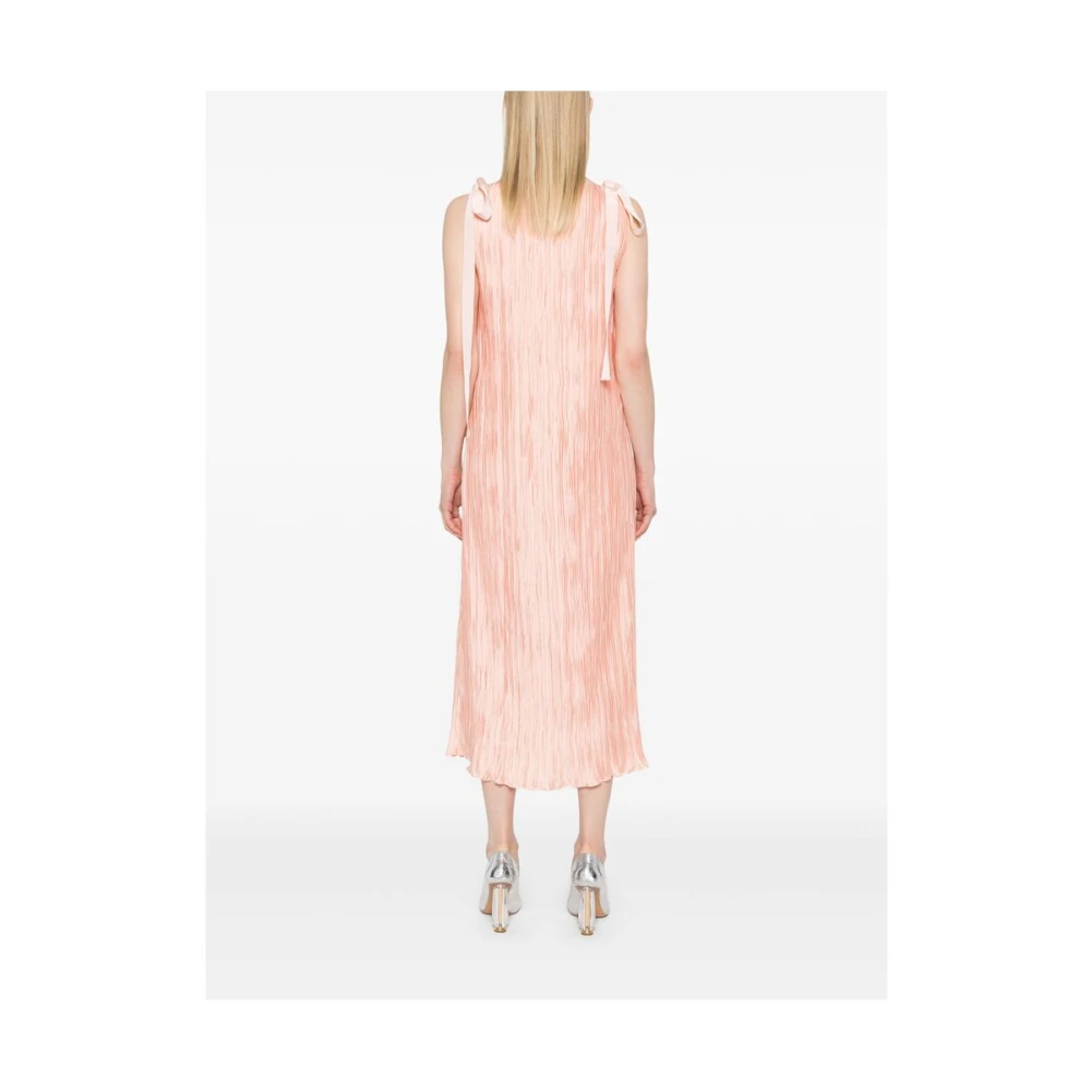 Anna October Perzikroze Boothals Jurk Pink Dames