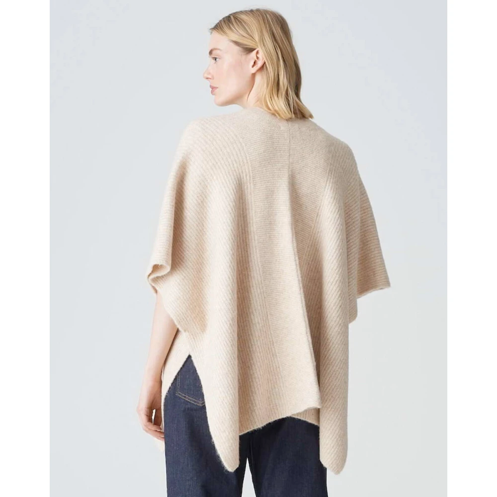 Opus Elegant Shawl Cape Brown Dames